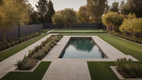 21 Best Rectangle Backyard Ideas To Inspire You Rectangle Backyard Ideas, Rectangle Backyard, Rectangle Pool, Backyard Layout, Backyard Design Layout, Rectangular Pool, Backyard Pool Landscaping, Landscape Plans, Shade Sail