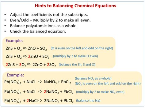 Chemistry Balancing Equations, How To Balance Chemical Equations, Balancing Equations Chemistry Notes, Balancing Chemical Equations Notes, Balancing Equations Chemistry, Balance Chemical Equations, Chem Notes, Balancing Chemical Equations, Equations Notes