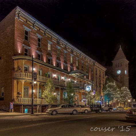 ~ Dan Crowley photography ~ Jim Thorpe, PA ~ we are staying at our favorite hotel (The Inn at Jim Thorpe) tonight in our favorite PA town celebrating the local "Olde Time Christmas" with a Santa train ride, Christmas shopping, caroling, hot chocolate, hot apple cider and horse drawn carriage rides - our hotel Jim Thorpe Pa, Horse Drawn Carriage, Jim Thorpe, Hot Apple Cider, Train Ride, Horse Drawn, I Want To Travel, Train Rides, Rare Photos