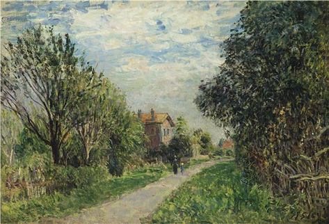 Artwork by Alfred Sisley, Femme et enfant sur le chemin des près, Sèvres. oil on canvas John William Godward, Giovanni Boldini, Richard Diebenkorn, Franz Marc, 13 November, Mary Cassatt, John William Waterhouse, Georges Seurat, Edouard Manet