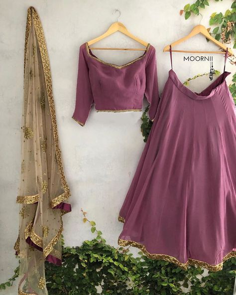 Mauve Lehenga, Plain Lehenga, Lehenga For Women, Blouse Lehenga, Simple Lehenga, Black Lehenga, Party Wear Lehenga Choli, Wedding Party Wear, Bridal Lehenga Red