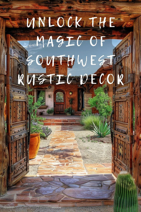 Thinking about revamping your home with a Southwest rustic flair? Find out how to mix traditional and modern elements for a stunning look. Get inspired by clicking here! 🌄🛋️✨ #ChicDecor #SouthwestDesign #HomeMakeover #DecoratingIdeas #RusticChic Santa Fe Decor Southwest Style, Southwest Decorating Ideas, Southwest Kitchens, Southwest Style Decor, Southwestern Interior Design, Desert Plants Landscaping, Southwest Landscaping, Southwestern Homes, Santa Fe Decor