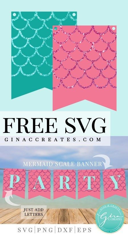 Mermaid Birthday Banner Diy, Mermaid Party Cricut Ideas, Mermaid Party Banner, Mermaid Birthday Banner Printable Free, Cricut Mermaid Projects, Mermaid Birthday Banner, Mermaid Party Printables, Mermaid Banner, Cricut Banner