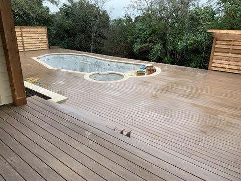 Azek Vintage English Walnut Lakehouse Deck, Dc House, Azek Decking, Decking Options, Decking Ideas, English Walnut, Deck Ideas, Screened Porch, Backyard Design