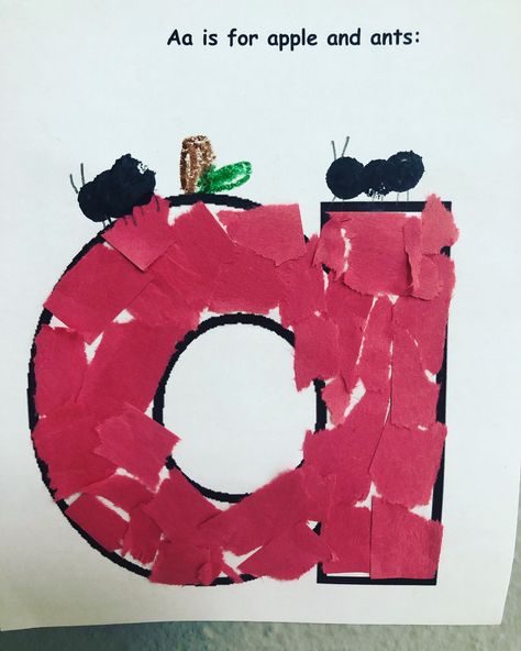 Letter Aa craft for preschool and kindergarten Letter Aa Crafts For Preschool, Letter Aa Activities For Preschool, Letter A Crafts For Kindergarten, Kindergarten Aide, Letter A Art Preschool, Letter A Crafts For Preschool, Letter A Activities For Preschool, Letter A Art, Letter Preschool