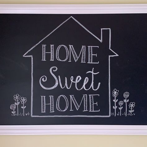 Home Sweet Home Chalkboard Art, Everyday Chalkboard Ideas, Simple Chalkboard Art Quote, Welcome Home Chalkboard Art, Chalkboard Ideas For Home, Welcome Home Chalkboard, Home Chalkboard Art, Chalkboard Art Kitchen, Staging House