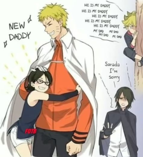 This is not my art Narutobowl Ships, Funny Naruto Memes, Naruto Gaiden, Naruto Y Sasuke, Naruto Family, Boruto And Sarada, Sasuke Sakura, Sasuke X Naruto, Uzumaki Boruto