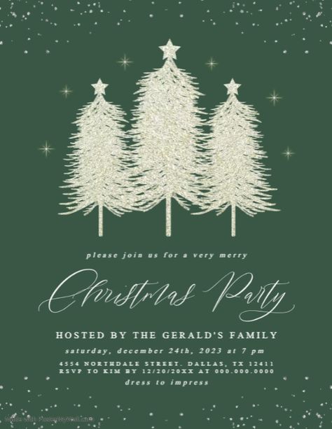 Minimalist Sage Christmas Holiday Party Sparkly Trees, download christmas party invitations, cute holiday party invitations, sage christmas party elegant invitations, three christmas trees party invitation, soft gold christmas trees, holiday party event flyer, christmas invitations, sparkly trees christmas party invitations, custom christmas party invitation fancy trendy holiday event flyer. Christmas Party Elegant, Sage Christmas, Three Christmas Trees, Gold Christmas Trees, Christmas Party Host, Christmas Tree Pictures, Very Merry Christmas Party, Christmas Holiday Party, Christmas Party Invitation