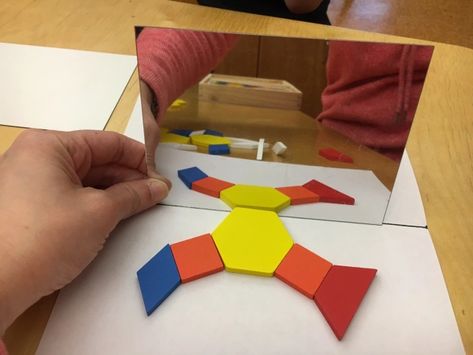 Playing with symmetry in kindergarten | Musings of a Mathematical Mom Symmetry Activities, Insects Preschool, Reflection Activities, Kindergarten Projects, Classroom Lesson Plans, Symmetry Art, Big Mirror, Kindergarten Math Activities, Pre K Activities