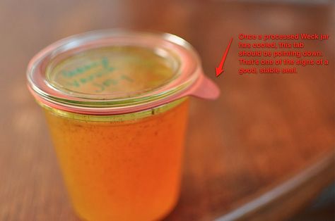 weck jar tab note by Marisa | Food in Jars, via Flickr Canning Tutorial, Pickled Things, Food In Jars, Canning 101, Weck Jars, Root Cellar, Homestead Living, Low Sugar Recipes, Canning Jar