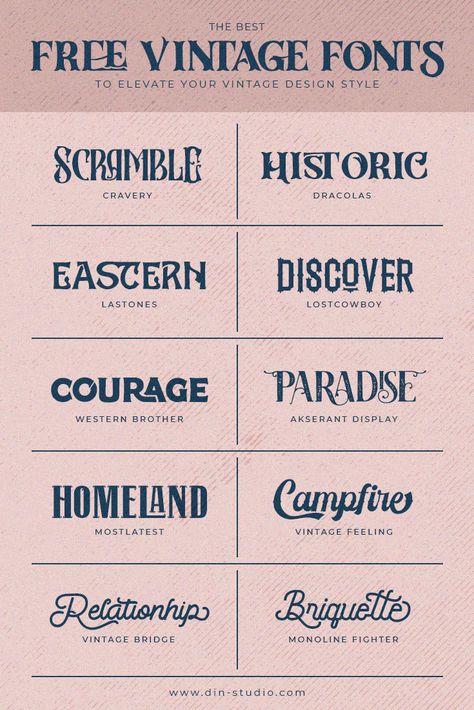 Are you looking for the best vintage fonts to spice up that project you’re working on? This collection of free vintage fonts will surely meet your desires and leave you satisfied. With unique, classic looks and incredible styles, these fonts are perfect for giving a vintage design that special touch. So check out now and explore our selection of the best vintage fonts, all for free! Classic Lettering Fonts, Free Canva Fonts Retro, Vintage Style Fonts, Vintage Lettering Design, Fonts For Design, Vintage Free Font, Free Adobe Fonts, Free Vintage Font, Vintage Fonts Canva