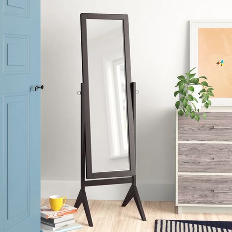 Zipcode Design™ Uvalda Modern & Contemporary Cheval Mirror & Reviews | Wayfair Painted Jewelry Armoire, Traditional Mirror, Cheval Mirror, Modern Mirror, Full Length Mirror, Mirrors Wayfair, Floor Mirror, Dresser With Mirror, Single Bathroom Vanity