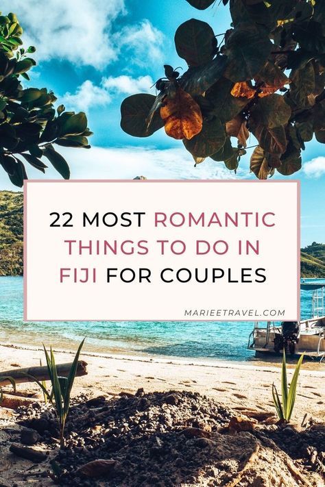 Fiji is a tropical paradise that’s perfect for a loved-up escape. There’s no shortage of romantic things to see, do and experience in Fiji, so it’s an amazing place to splurge on that once-in-a-lifetime vacation! If you want to make the most of your trip with the best romantic activities and experiences, here are the top 22 romantic things to do in Fiji for the dreamiest couples escape! | Fiji honeymoon | Romantic travel | Luxury fiji vacation | Couples travel ideas | Fiji travel guide Things To Do In Fiji, Fiji Honeymoon, Romantic Activities, Fiji Vacation, Travel To Fiji, Couples Spa, Fiji Resort, Fiji Travel, Honeymoon Inspiration