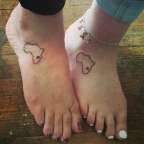 My first tattoo :) a piece of Africa where ever I go :) heart in Zimbabwe ♥ Zimbabwe Tattoo, Swahili Tattoo, Africa Tattoo, African Tattoo, African Savannah, Meaningful Tattoo, Best Friend Tattoos, Africa Map, Friend Tattoos