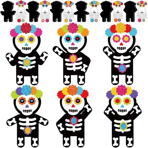 PRICES MAY VARY. Halloween Crafts for Kids: the Halloween magnet craft kit appearance design of the undead is bold and cute, in line with the Halloween atmosphere; The number of magnet craft decorations is sufficient to fully meet your Halloween party decoration needs; You can also play with your children; Let's do crafts together, this is a meaningful activity DIY Projects: these adorable DIY magnet crafts will keep kids and adults busy this Halloween and get them in the festive spirit at the H Halloween Diy Paper, Halloween Classroom Activities, Halloween Craft Kits, Magnet Diy, Toddlers Activities, Magnet Art, Halloween Paper Crafts, Halloween Classroom, Halloween Arts And Crafts