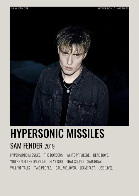 album polaroid for hypersonic missiles by sam fender Sam Fender Poster, Alternative Album Covers, Album Prints, Alt Posters, Indie Movie Posters, Custom Album Covers, Song Posters, Minimalist Music, Sam Fender