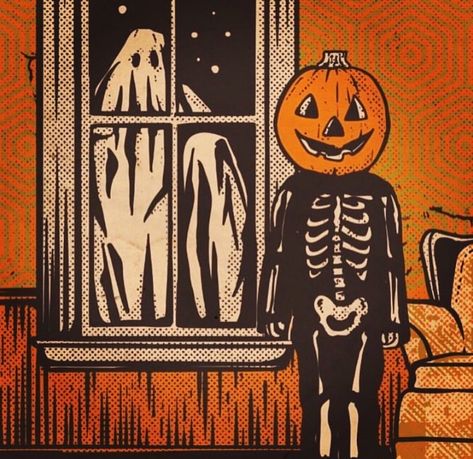 Helloween Wallpaper, Vintage Halloween Art, Vintage Halloween Images, Ghost Skeleton, Days Until Halloween, Halloween Artwork, Making Stuff, Halloween Scene, Halloween Wallpaper Iphone