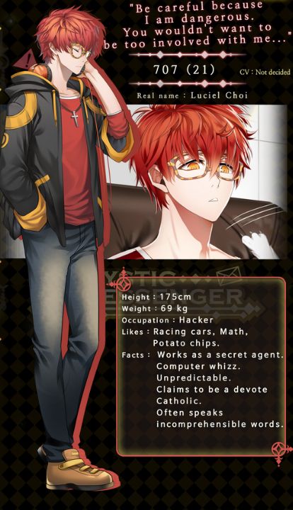 Mystic Messenger Zen, 707 Mystic Messenger, Seven Mystic Messenger, Luciel Choi, Mystic Messenger Game, Messenger Games, Mystic Messenger Characters, Mystic Messenger Comic, Saeyoung Choi