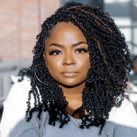 Individual Crochet Braids, Crochet Twist Hairstyles, Best Crochet Hair, Crochet Curls, Crochet Hairstyles, Curly Crochet Hair Styles, Hair Adviser, Marley Hair, Crochet Twist