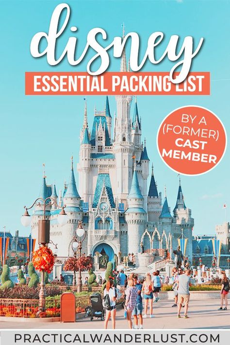 Pack For Disney World, What To Pack For Disney, Disney Packing List, Disney Packing, Packing List For Disney, Disney World Packing, Backpack Packing, Disney Essentials, Packing Essentials List