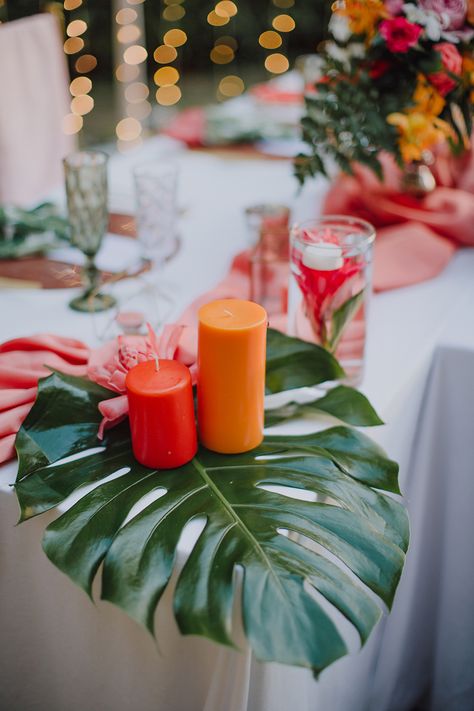 South Beach Wedding Theme, Tropical Cocktail Hour Decor, Tropical Wedding Party, Phuket Villa, Tiki Wedding, Tropical Wedding Centerpieces, Tropical Wedding Theme, Tropical Wedding Decor, Tropical Wedding Inspiration