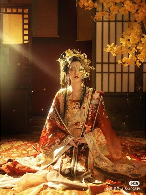 Chinese Cultural Dress, Royalty Clothing, Chinese New Year Outfit, Ethereal Photography, Goddess Aesthetic, Ruyi's Royal Love In The Palace, Geisha Art, Royalty Aesthetic, Blossoms Art