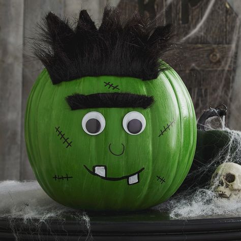 Frankinstine Pumpkin Painting, Non Carved Decorated Pumpkins, Pumpkin Fundraiser, Creative Pumpkin Decorating Contest, Literary Pumpkins, Pumkin Designs, Easy Pumpkin Painting Ideas, Pumpkins Crafts, Halloween Pumpkin Crafts