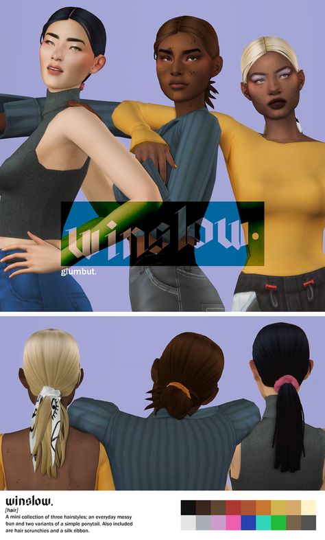 Sims 4 Low Ponytail Maxis Match, Sims 4 Sleek Bun, Mod Hair, Cc Hair, Play Sims 4, Sleek Hair, Sims 4 Game Mods, Play Sims, Sims Ideas