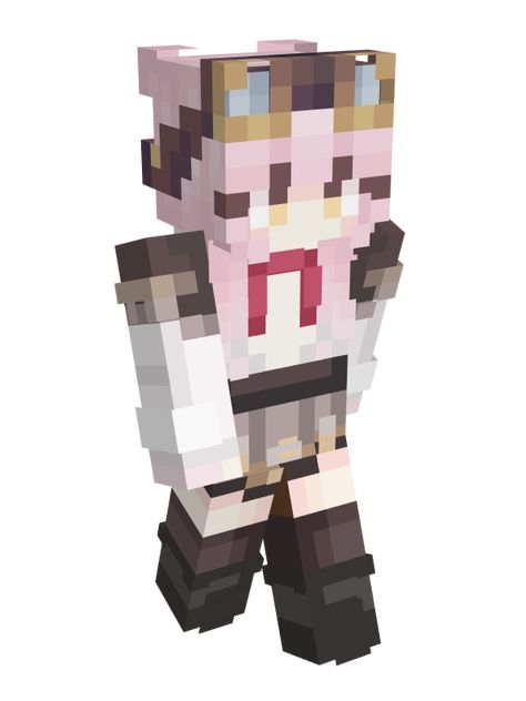 Bunny Minecraft Skin, Pink Minecraft Skin, Cozy Minecraft, Minecraft Hat, Mc Skin, Skin Mine, Minecraft Skins Aesthetic, Capas Minecraft, Mc Skins