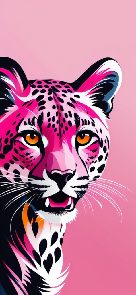 Pink Leopard Painting, Animal Pop Art, Leopard Drawing, African Drawings, Leopard Painting, Pop Art Animals, Murals Street Art, Tiger Art, Creative Artwork