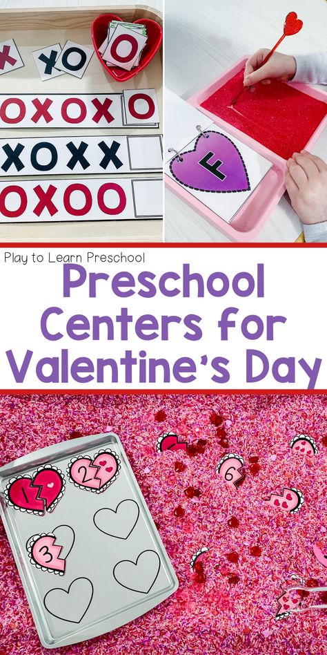 Valentines Day Centers, Valentine Preschool, Preschool Valentines Activities, Valentine's Activities, Preschool Valentine Crafts, Friendship Theme, Kindergarten Valentines, Math Valentines, Preschool Centers