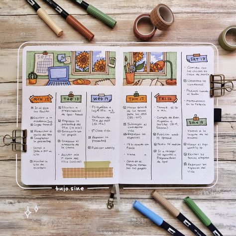 Irene Diaz (@bujo.sine) • Instagram photos and videos Whiteboard Layout, Whiteboard Planner Ideas, September Weekly Spread, Bullet Journel, Bullet Journal Page, Bullet Journal Ideas Templates, Creating A Bullet Journal, Bullet Journal Notes, Bullet Journal Paper