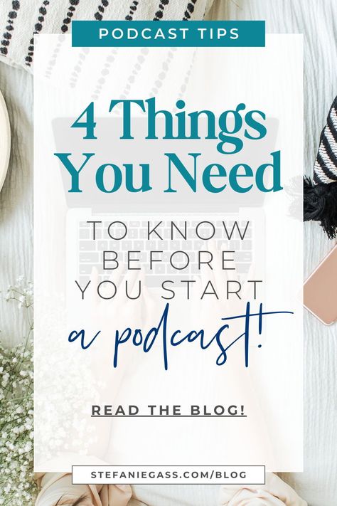 Are you ready to start a podcast for your online business? Here are 4 things you need to know before you get started. Check out the blog to learn more about how starting a podcast can bring you more joy, more profit, and more customers. How To Start A Podcast Make Money, What Do You Need To Start A Podcast, Christian Podcast Topics Ideas, How To Start A Podcast, Podcast Topics, Business Workshop, Starting A Podcast, Online Coaching Business, Woman Business Owner