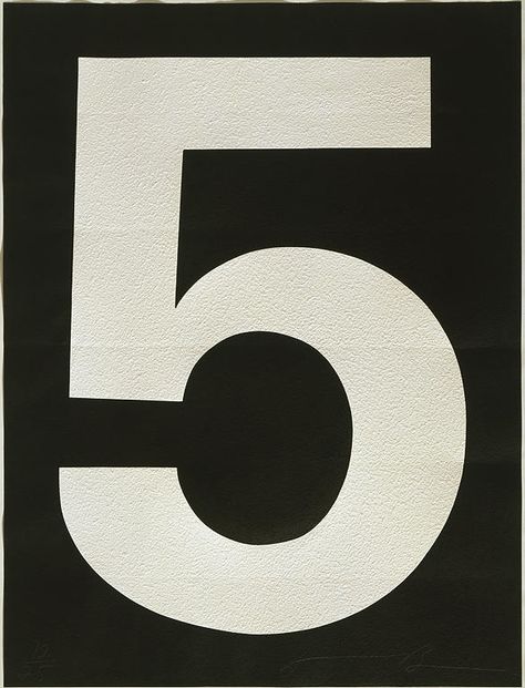 The Big 5, By Jonathan Borofsky abersonexhibits.com Chanel 5, 5 Aesthetic, I Love Ugly, Number Five, Typography Love, Number 5, Alphabet And Numbers, Graphic Design Typography, Lettering Fonts