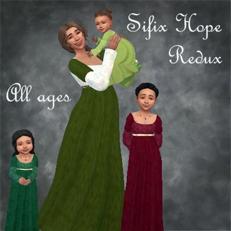 Ultimate Decades Challenge, Sims 4 Infants, Sims 4 Medieval, Tudor Gown, Sims Medieval, Disney Challenge, Eden Dress, Toddler Suits, Tudor Era