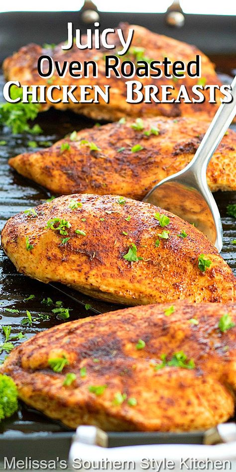 Oven Roasted Chicken Breasts Skinless Boneless Chicken Breast Recipes Oven, Juicy Chicken 101, Crockpot Chicken And Dressing, Chicken 101, Roasted Chicken Breasts, Oven Roasted Chicken Breast, Chicken Oven, Baked Chicken Breasts, Juicy Baked Chicken