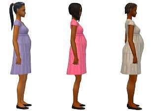 Sims 2 Maternity Clothes, Sims2 Cc, Patient Gown, Maternity Dress Outfits, Sims 2 Hair, Sims 3 Cc Finds, Ts2 Cc, Pastel Dress, Los Sims