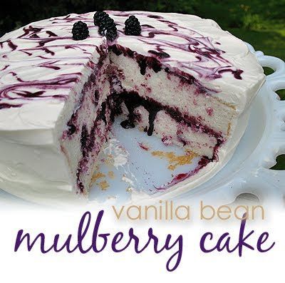 Mulberry Cake, Cake On A Plate, Mulberry Recipes, Spagetti Recipe, Radish Recipes, Berries Recipes, Cakes And More, Let Them Eat Cake, Vanilla Bean