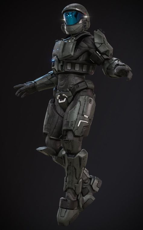 Starfield Armor, Halo Characters, Soldier Pose, Halo Poster, Odst Halo, Halo Odst, Cortana Halo, Halo Cosplay, Sci Fi Armor