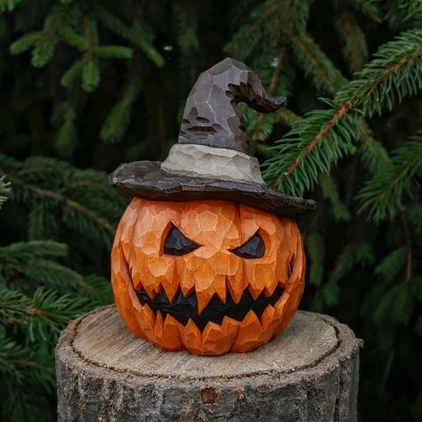 These little pumpkins are my favourite carvings to make. 🎃 You can find them at my Etsy shop (link in bio) . . . #woodcarving #woodworking #whittlingwood #pumpkin #handmade #carving #wood #hobby #creative #folkart #whittling #handcarved #woodwork #woodsculpture #sculpture #woodcarvings #wooden #dailywoodcarving #dailywoodcarving #carved #whittle #whittles #halloween #spooktober #woodcarversofinstagram #halloweenpumpkin #woodpumpkins #pumpkinwizard #pumpkin Pumpkin Wood Carving, Wood Wittling, Wood Whittling Ideas, Halloween Wood Carving Ideas, Fall Wood Carving, Halloween Wood Carvings, Halloween Whittling, Mushroom Whittling, Fall Wooden Crafts Sculptures & Statues