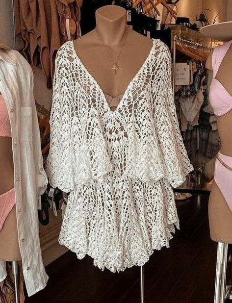 Gorgeous Outstanding Crochet Knitting Fancy Skater A-Line Maxi Dress Design for Women💕 Dress Design For Women, Maxi Dress Design, Crochet Knit Dress, Dress Tutorials, Crochet Fashion Patterns, Lace Outfit, Fashion Attire, Diy Couture, Crochet Knitting