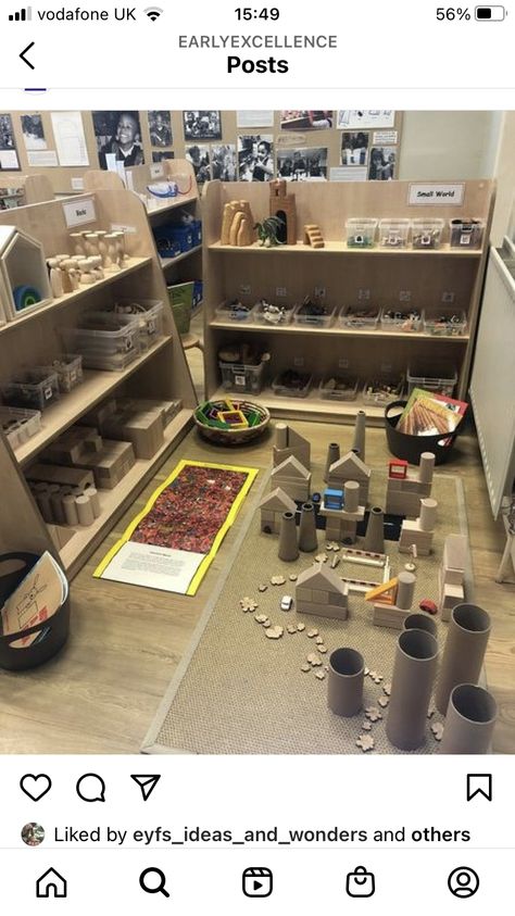 Construction Area Early Years, Construction Eyfs, Block Center Preschool, Preschool Construction, Reggio Emilia Classroom, Reception Classroom, Curiosity Approach, Reception Class, Reggio Inspired Classrooms