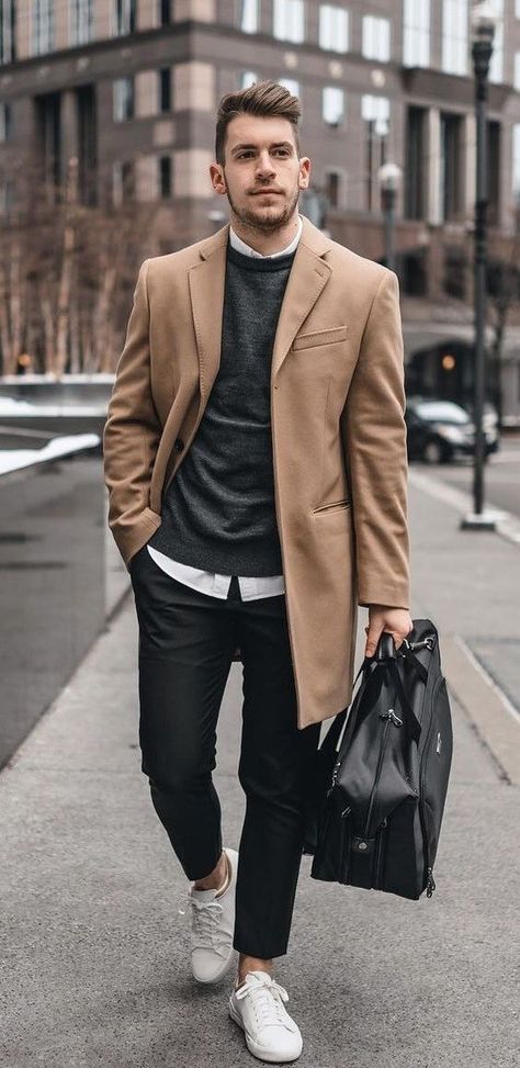 Fall Men's Outfits: Formal 16 Ideas for a Stylish Season - mens-club.online Smart Casual Winter Outfits, Casual Dress Code For Men, Smart Casual Winter, Smart Casual Dress Code, Smart Casual Work, Mens Smart Casual Outfits, Trousers Outfit, Smart Casual Menswear, Western Outfits Men