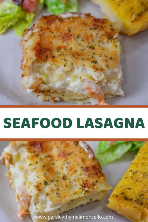 Crab And Shrimp Lasagna, Dishes With Crab Meat, Marry Me Seafood Lasagna Recipe, Seafood Lasagna Recipe Best, Giada De Laurentiis Lasagna Recipes, Seafood Lasagne Recipes, Crab Lasagna Recipes, White Crab Meat Recipes, Seafood Lasagna Recipe White Sauce