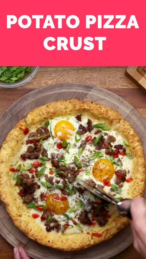 Potato Pizza Dough Crust Recipe, Mashed Potato Pizza Crust, Potatoe Pizza Recipes, Potato Pizza Dough, Potatoe Pizza, Potato Crust Pizza, Mashed Potato Pizza, Potato Pizza Crust, Flatbread Pizza Crust