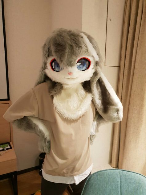 Bunny Fursuit Base, Fursuit Bunny, Bunny Kemono Fursuit, Bunny Fursuit, Kemono Fursuit, Armadura Cosplay, Fake Animals, Bunny Suit, Paw Pattern