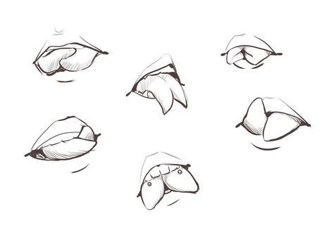 Smirking Lips Drawing, How To Draw Open Mouth, Split Tongue Drawing, Tongue Sticking Out Drawing, Tongue Out Drawing, Tongue Drawing, Sticking Tongue Out, Split Tongue, Noodle Board