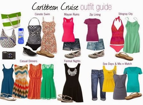 Spring Cruise Outfits For Women, Cruise Outfit Ideas, Cruise Outfits Caribbean, Cruise Wardrobe, Cruise Attire, Tropical Cruise, Cruise Packing, Cruise Fashion, Packing List For Cruise