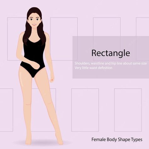 Body shape rectangle young pretty woman in bikini swimsuit different body shapes of woman Body Shape Rectangle, Different Body Shapes, Body Shapes Women, Character Designs, Body Shape, Body Shapes, Pretty Woman, Premium Vector, Character Design