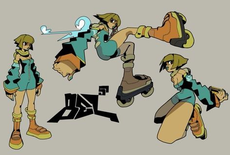 Fast Drawing, Jet Set Radio, Character Study, Art Style Inspiration, Animation Design, Cute Art Styles, Drawing Reference Poses, Art Inspiration Drawing, Funky Art